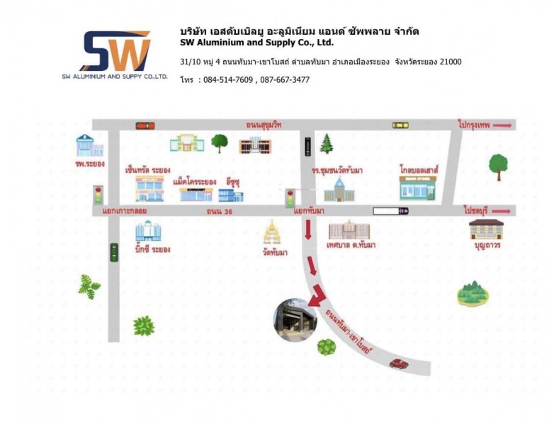 Photo map - ตัวแทนจำหน่ายและติดตั้งกระจกอลูมิเนียม ยูโรโปรไฟล์ธารา ระยอง Photo map - ตัวแทนจำหน่ายและติดตั้งกระจกอลูมิเนียม ยูโรโปรไฟล์ธารา ระยอง